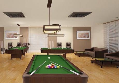 billiard room